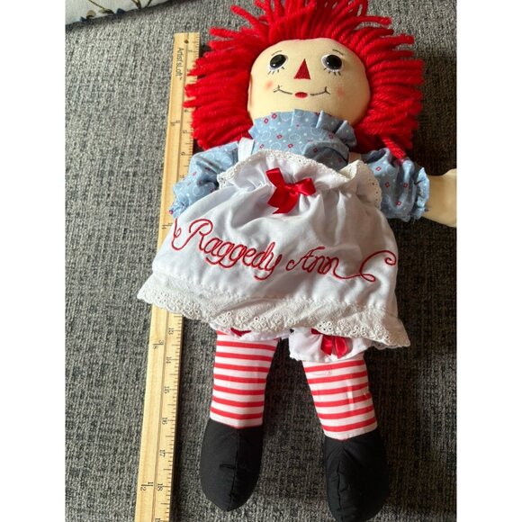 Raggedy Ann Classic American Rag Doll Hasbro Aurora 17” Plush - Picture 7 of 10